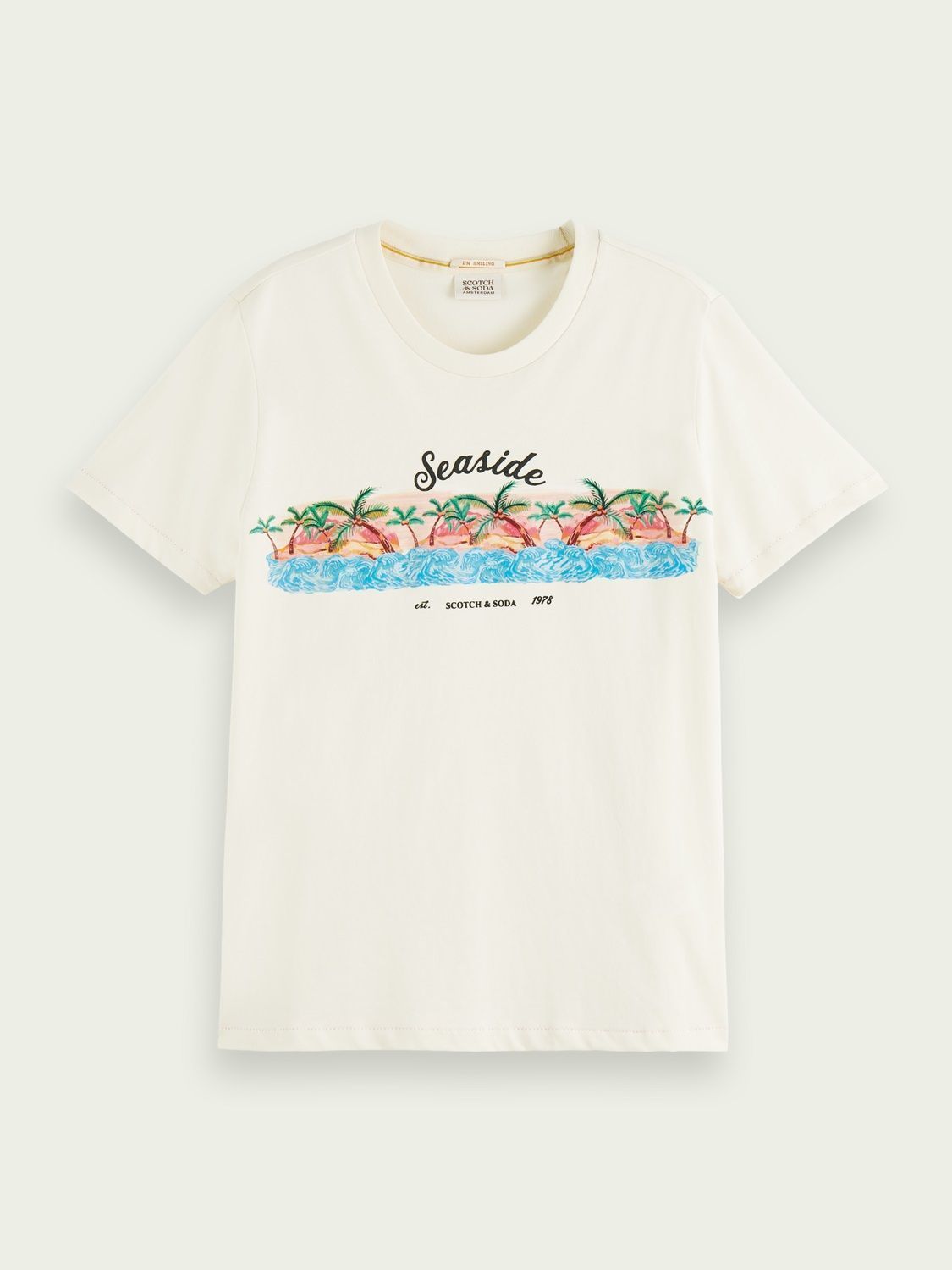 SCOTCH & SODA GRAPHIC RELAXED-FIT ORGANIC T-SHIRT