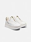MICHAEL KORS HAYES LACE UP LEATHER SNEAKERS