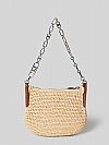MICHAEL KORS KENDALL SMALL STRAW SHOULDER ΤΣΑΝΤΑ