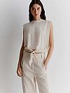 MARELLA MONOCHROME IDEALE STRETCH GEORGETTE TOP