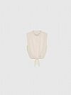 MARELLA MONOCHROME IDEALE STRETCH GEORGETTE TOP