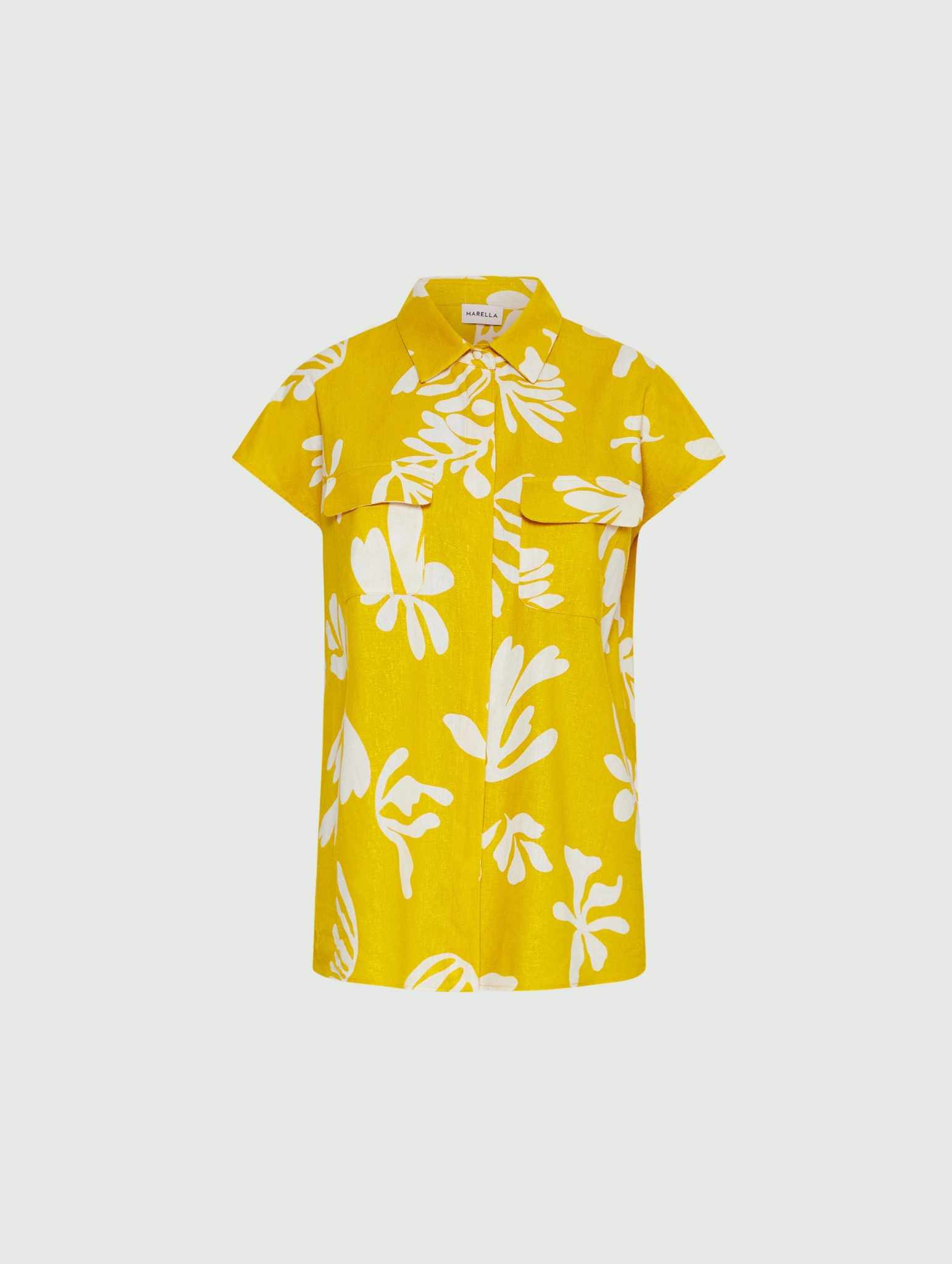 MARELLA ADDOTTO SLEVELESS LINEN AND VISCOSE ΠΟΥΚΑΜΙΣΟ