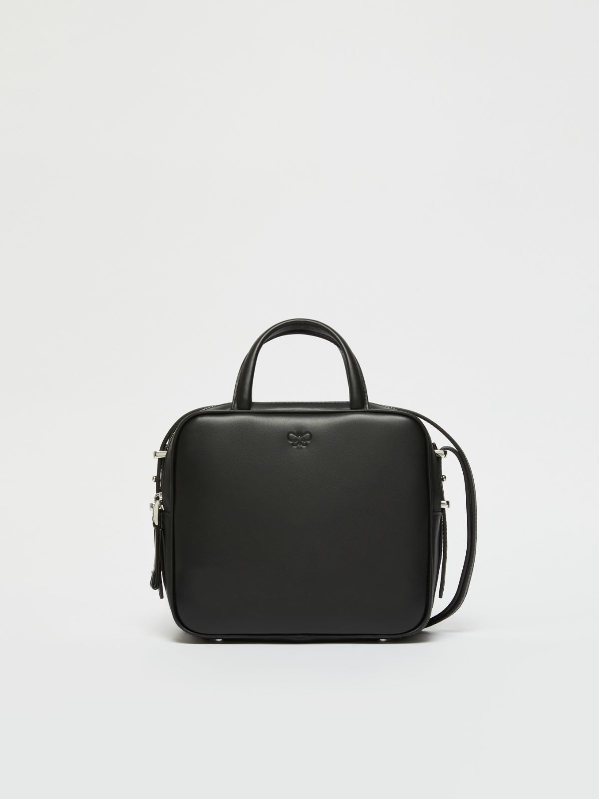 WEEKEND MAX MARA TEAK SMALL LEATHER SATCHEL/CROSSBODY ΤΣΑΝΤΑ
