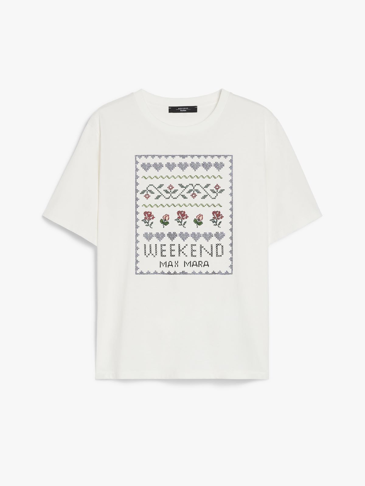 WEEKEND MAX MARA CABINA JERSEY PRINT T-SHIRT