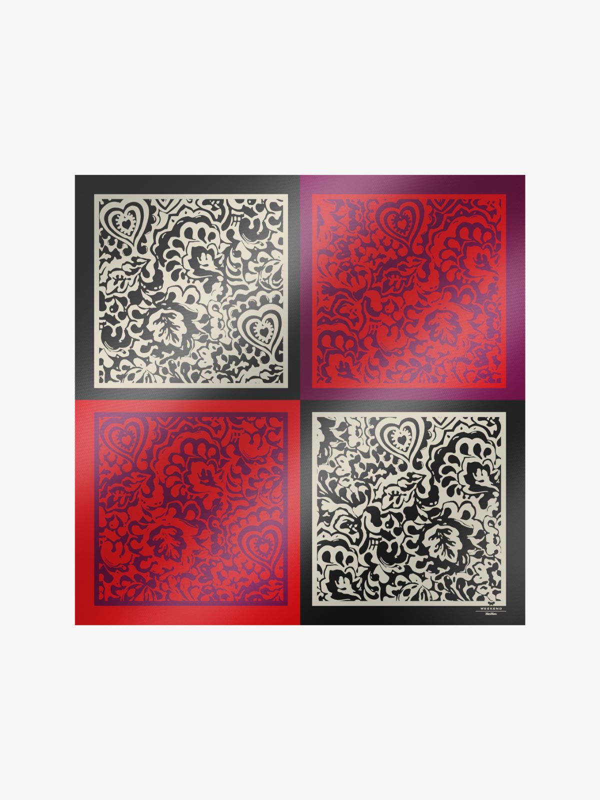 WEEKEND MAX MARA ONESTO PRINTED SILK ΜΑΝΤΗΛΙ