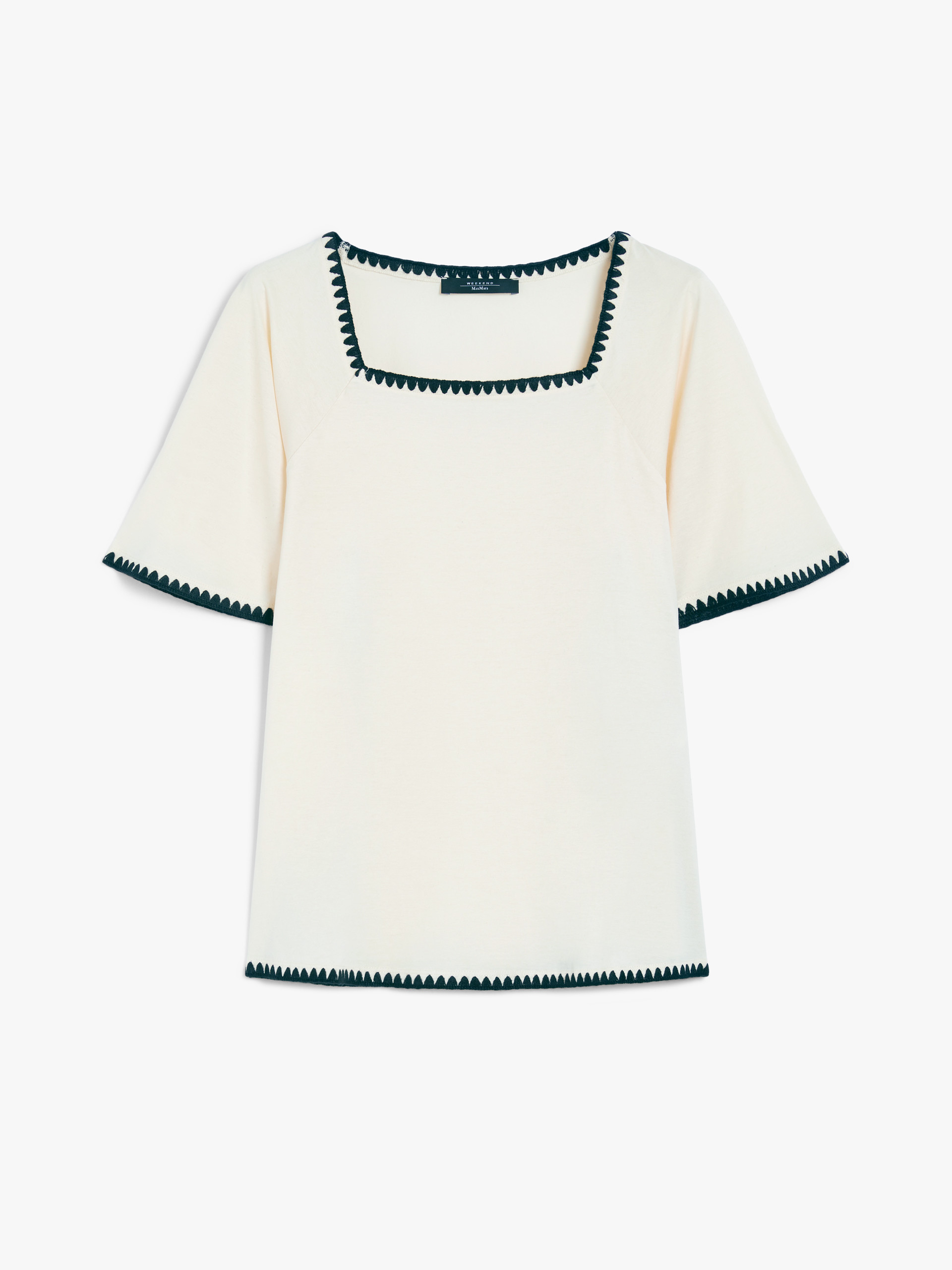 WEEKEND MAX MARA DENNY EMBROIDERY JERSEY TOP