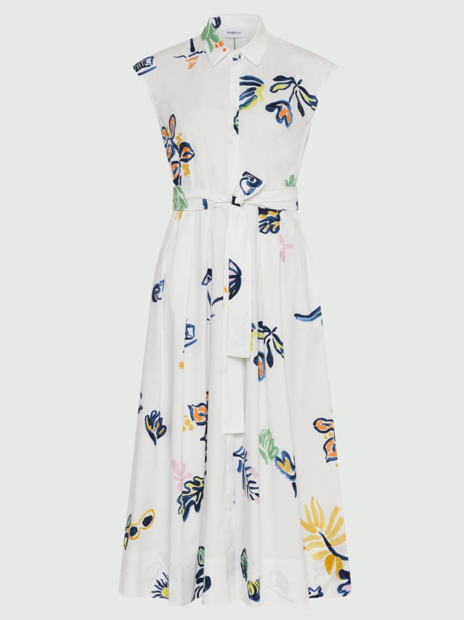MARELLA PIER STRETCH POPLIN BELTED ΦΟΡΕΜΑ