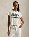 POLO RALPH LAUREN SHRUNKEN FIT JERSEY GRAPHIC T-SHIRT