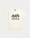 POLO RALPH LAUREN SHRUNKEN FIT JERSEY GRAPHIC T-SHIRT
