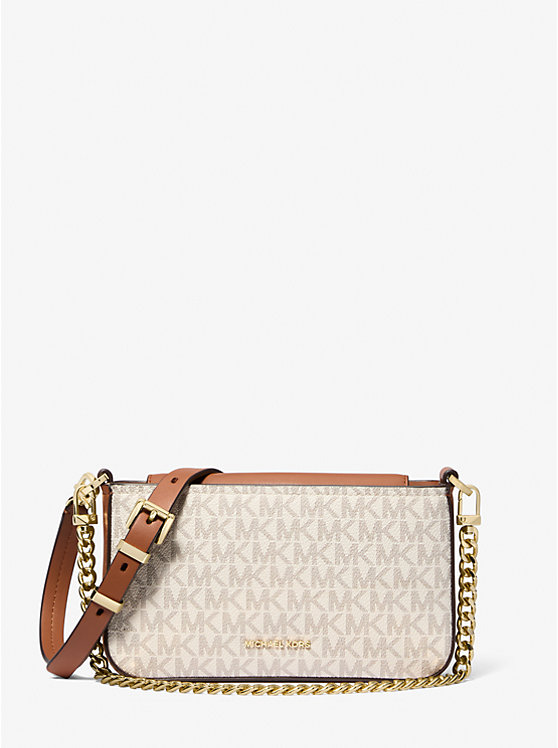 MICHAEL KORS BRYANT SMALL SIGNATURE LOGO CONVERTIBLE POUCHETTE / CROSSBODY