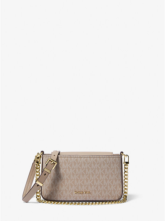 MICHAEL KORS BRYANT SMALL SIGNATURE LOGO CONVERTIBLE POUCHETTE / CROSSBODY