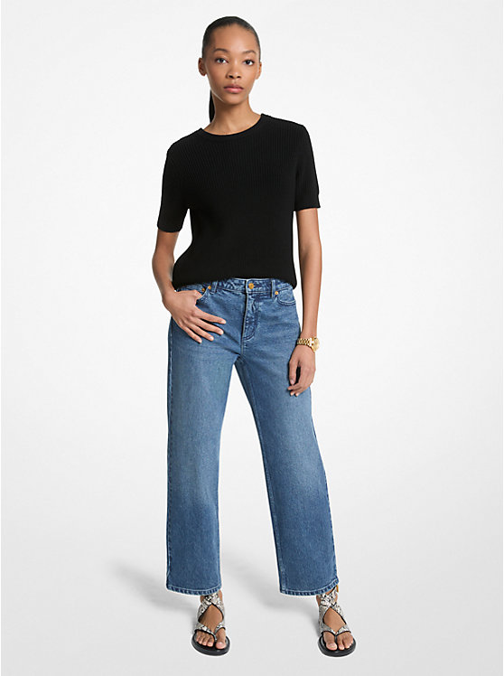 MICHAEL KORS STRAIGHT-LEG STRETCH JEAN