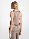 MICHAEL KORS SATIN RACERBACK TANK TOP