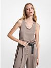 MICHAEL KORS SATIN RACERBACK TANK TOP
