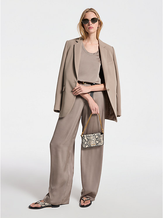 MICHAEL KORS SINGLE BREASTED CREPE ΣΑΚΑΚΙ