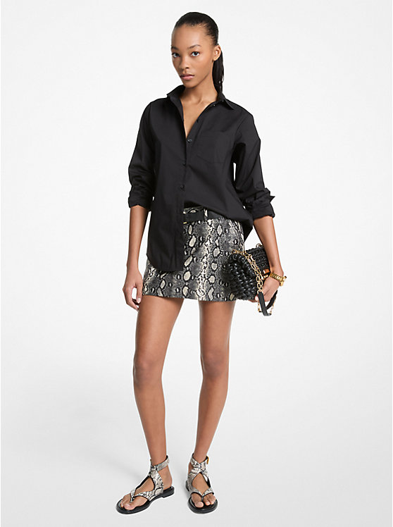 MICHAEL KORS STRETCH COTTON POPLIN ΠΟΥΚΑΜΙΣΟ