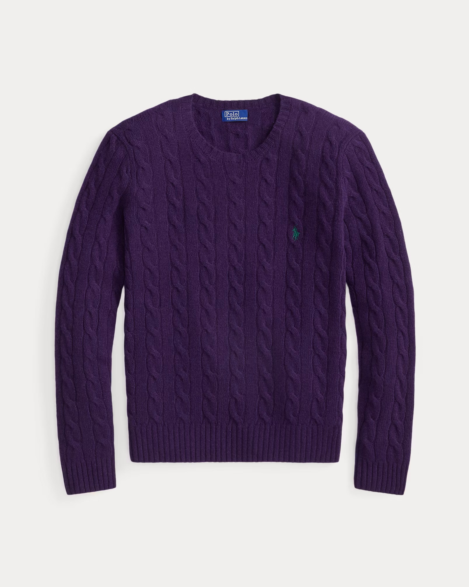 POLO RALPH LAUREN CABLE WOOL-CASHMERE CREWNECK ΠΛΕΚΤΟ