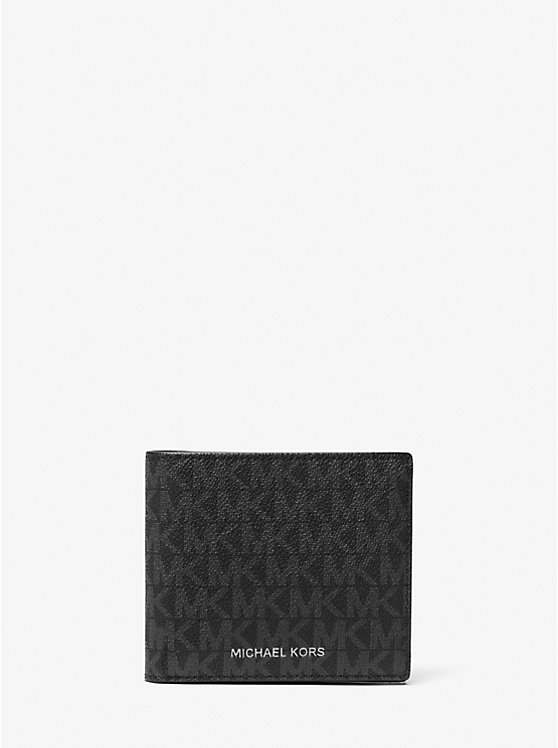 MICHAEL KORS MEN'S HUDSON SIGNATURE  LOGO BILLFOLD ΠΟΡΤΟΦΟΛΙ