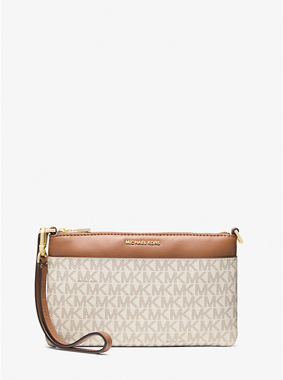 MICHAEL KORS JET SET MEDIUM SIGNATURE LOGO WRISTLET