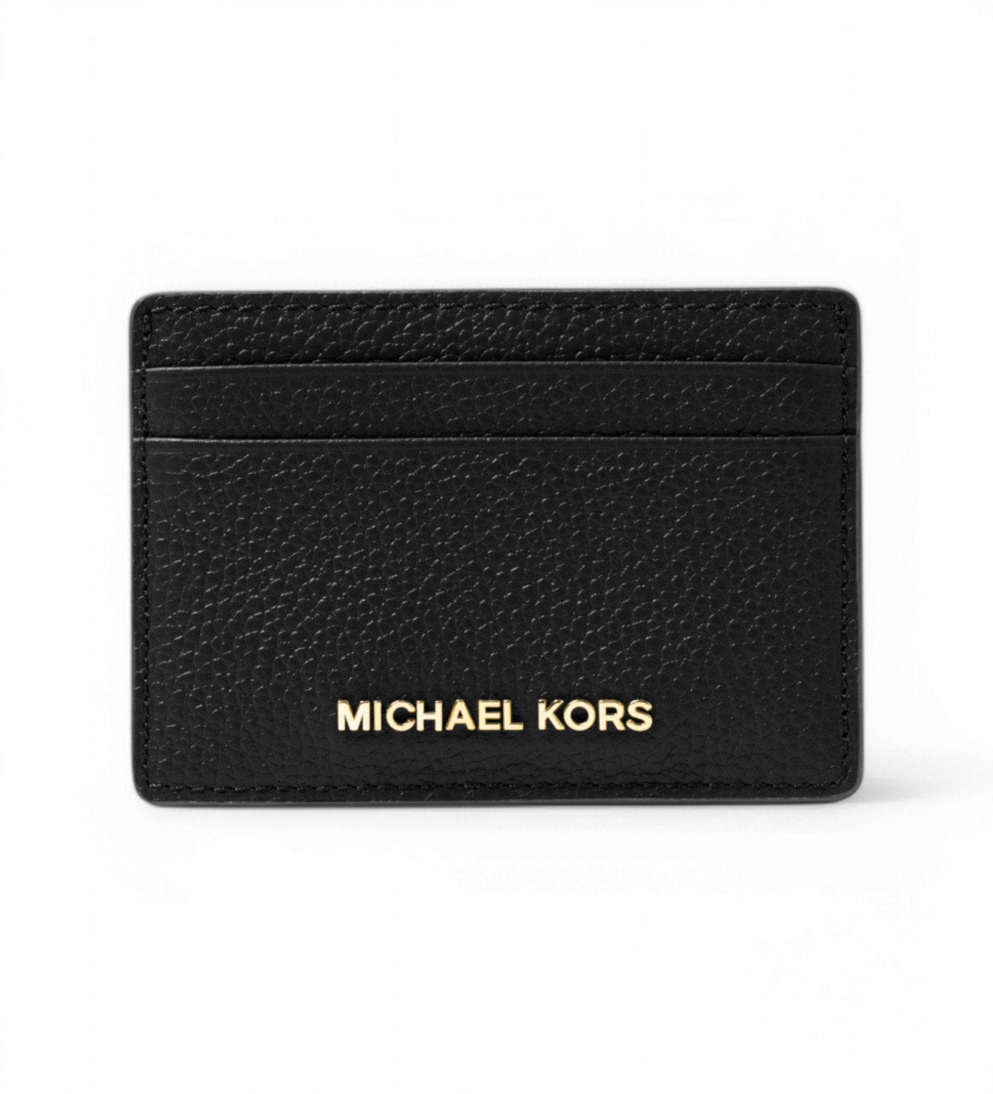 MICHAEL KORS PEBBLED LEATHER CARD CASE
