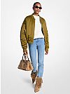 MICHAEL KORS SATIN CIRE BOMBER ΜΠΟΥΦΑΝ