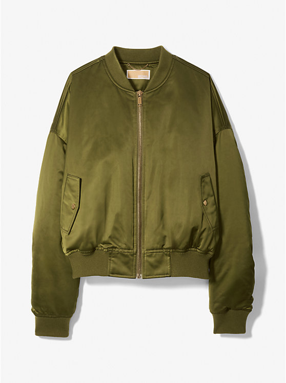 MICHAEL KORS SATIN CIRE BOMBER ΜΠΟΥΦΑΝ