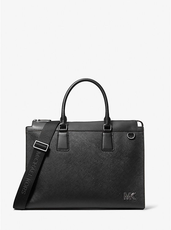 MICHAEL KORS MENS EDISON MEDIUM SCRATCH-RESISTANT LEATHER ΧΑΡΤΟΦΥΛΑΚΑΣ