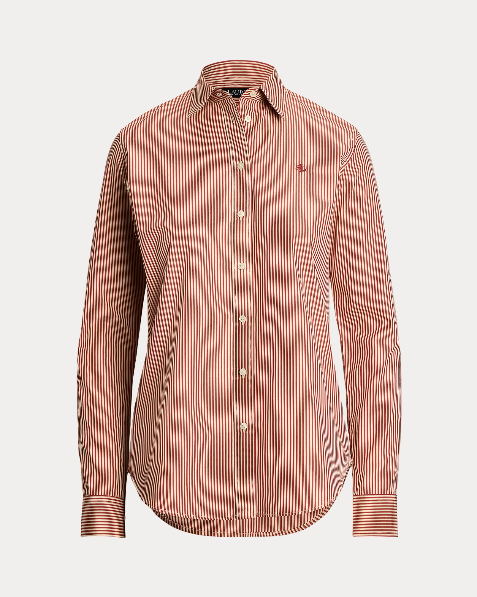 LAUREN RALPH LAUREN CLASSIC FIT STRIPED BROADCLOTH ΠΟΥΚΑΜΙΣΟ