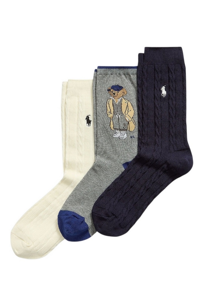 POLO RALPH LAUREN POLO BEAR CREW 3-PACK GIFT SET ΚΑΛΤΣΕΣ