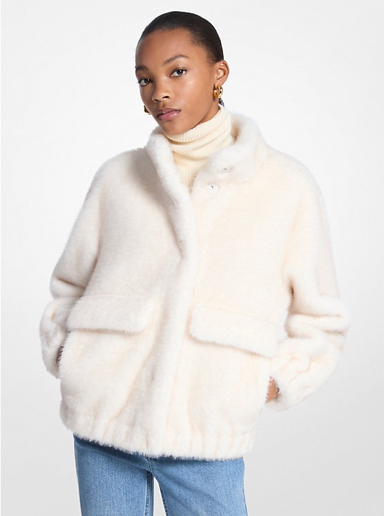 MICHAEL KORS FAUX FUR JACKET