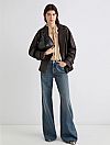 MARELLA MATRAS LEATHER PEA JACKET