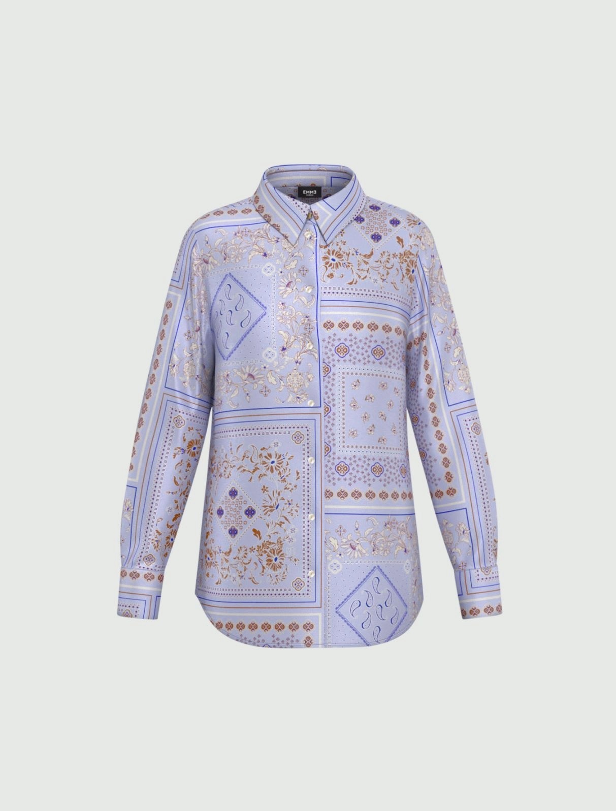 EMME MARELLA BRUNICO PRINTED VISCOSE TWILL ΠΟΥΚΑΜΙΣΟ