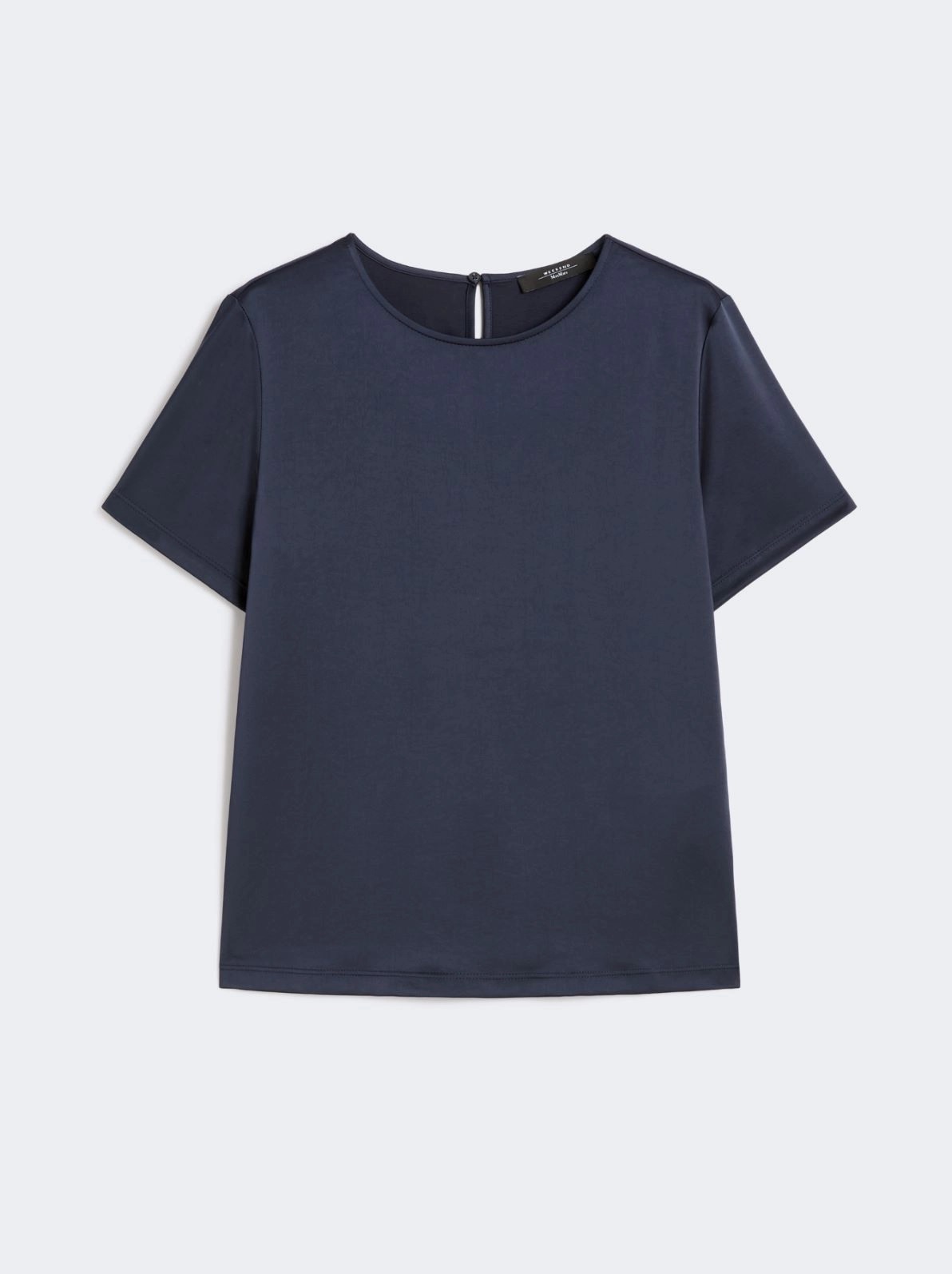 WEEKEND MAX MARA GILBERT SATIN AND JERSEY TOP