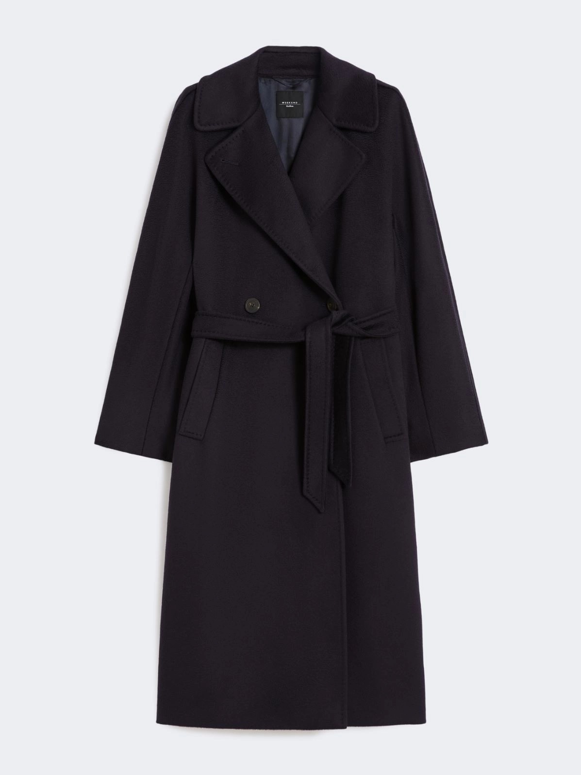 WEEKEND MAX MARA RESINA DOUBLE BREASTED WOOL MIDI ΠΑΛΤΟ