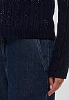 MARELLA CALIBRI CABLE-KNIT CRYSTAL ΠΛΕΚΤΟ