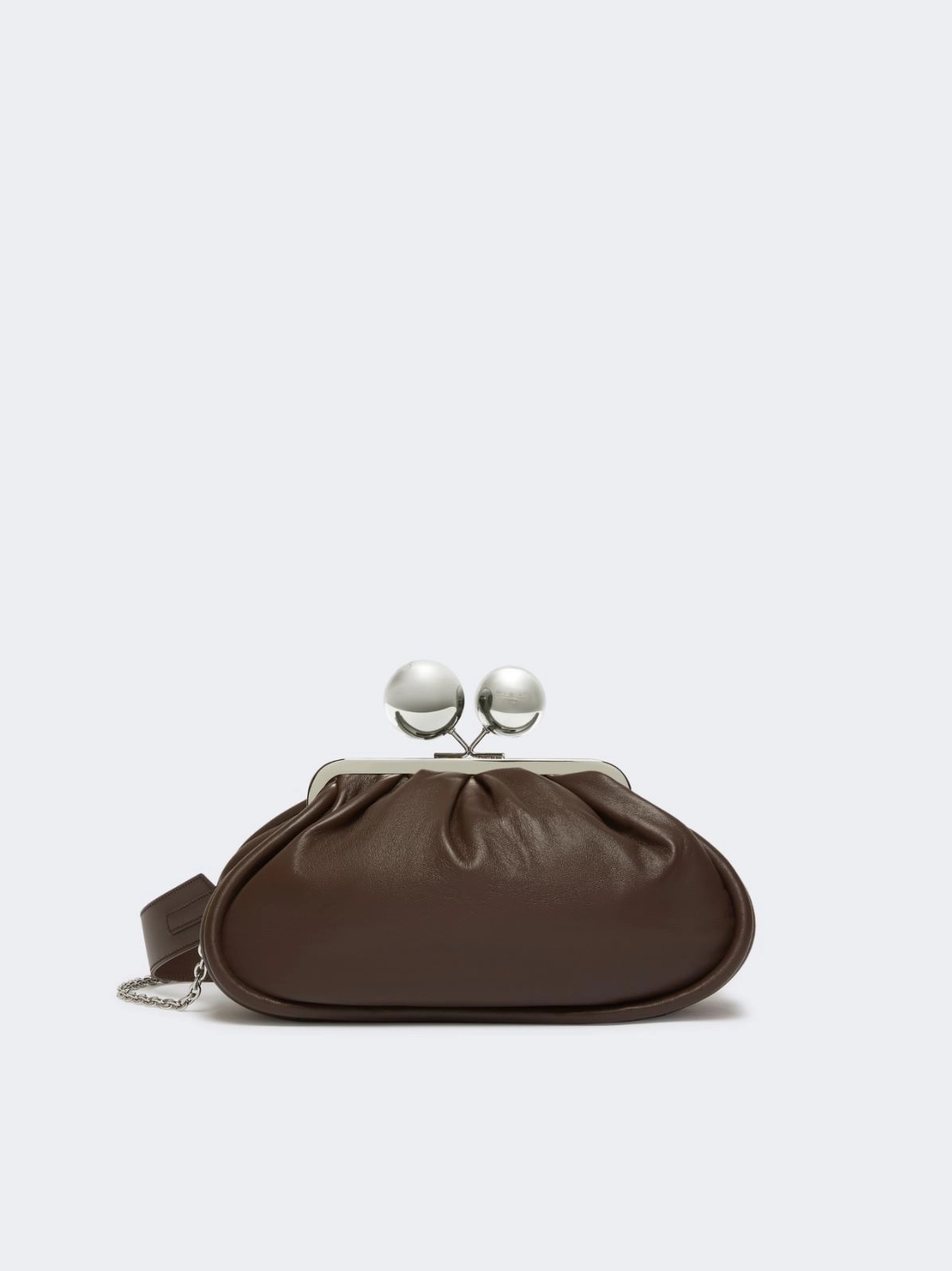 WEEEKEND MAX MARA MILVANEW MEDIUM  IN GLOSSY NAPPA LEATHER PASTICCINO ΤΣΑΝΤΑ