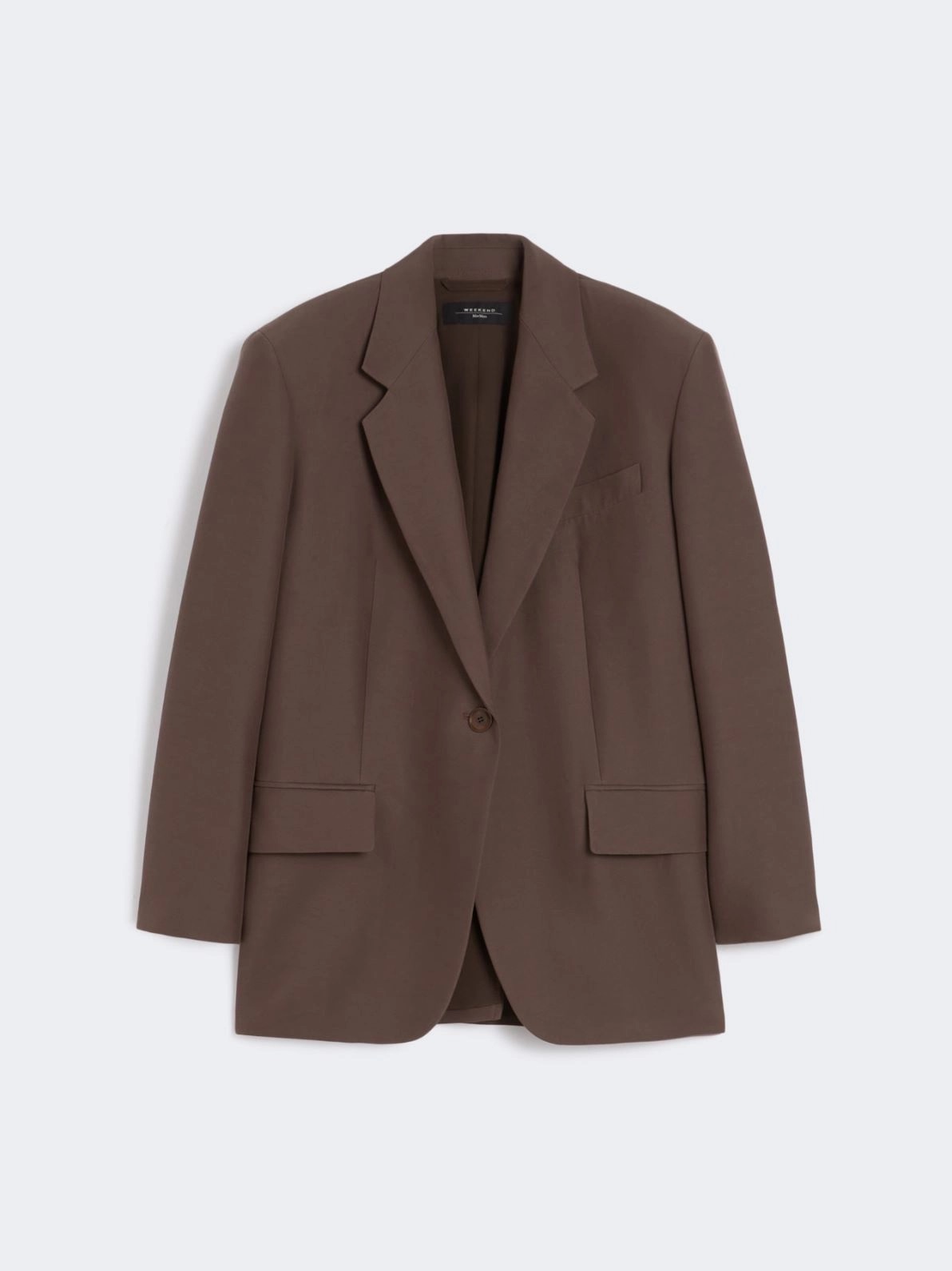 WEEKEND MAX MARA FLOC OVERSIZED COTTON BLEND BLAZER 