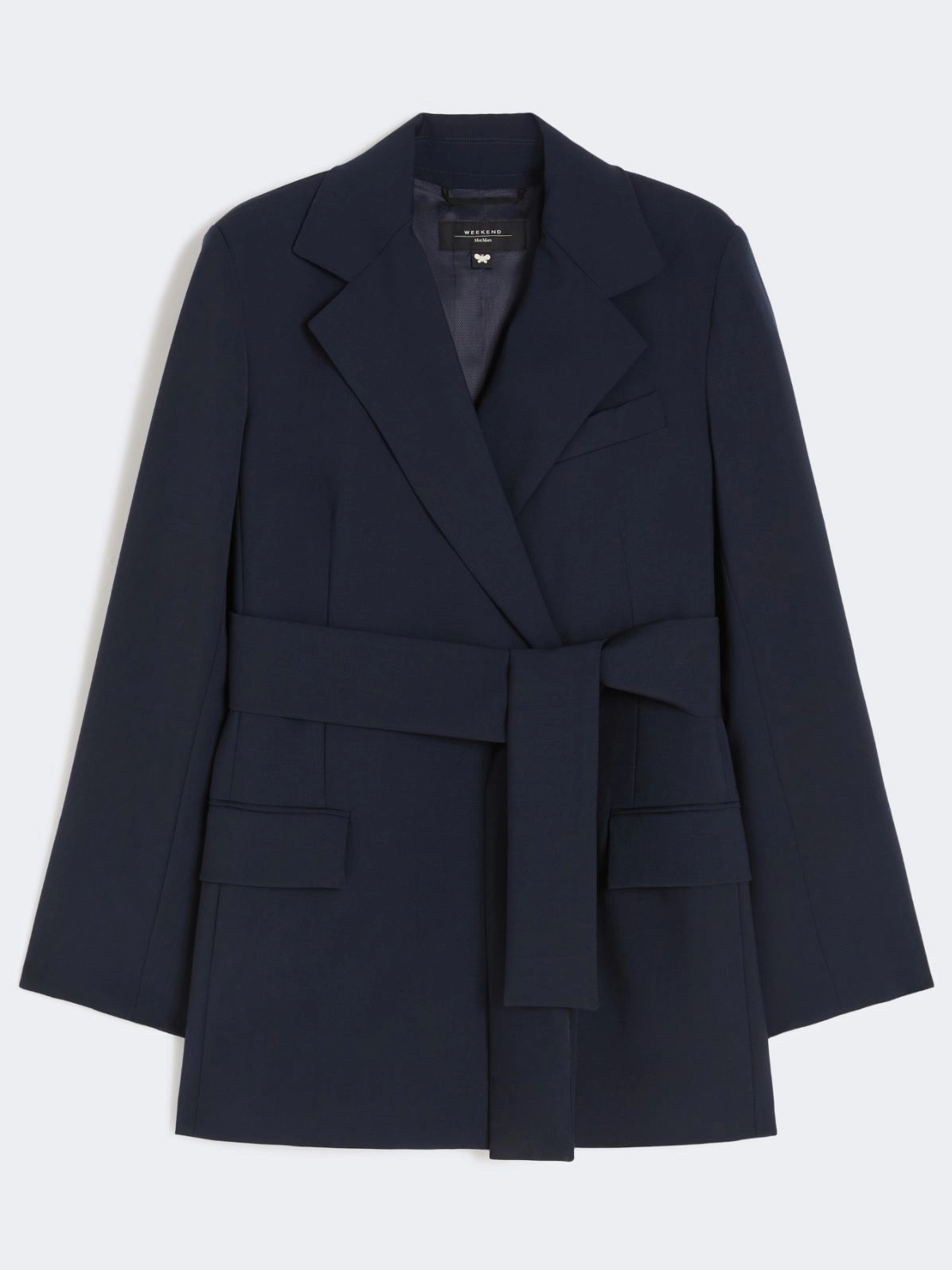 WEEKEND MAX MARA TESO BELDED WOOL BLAZER