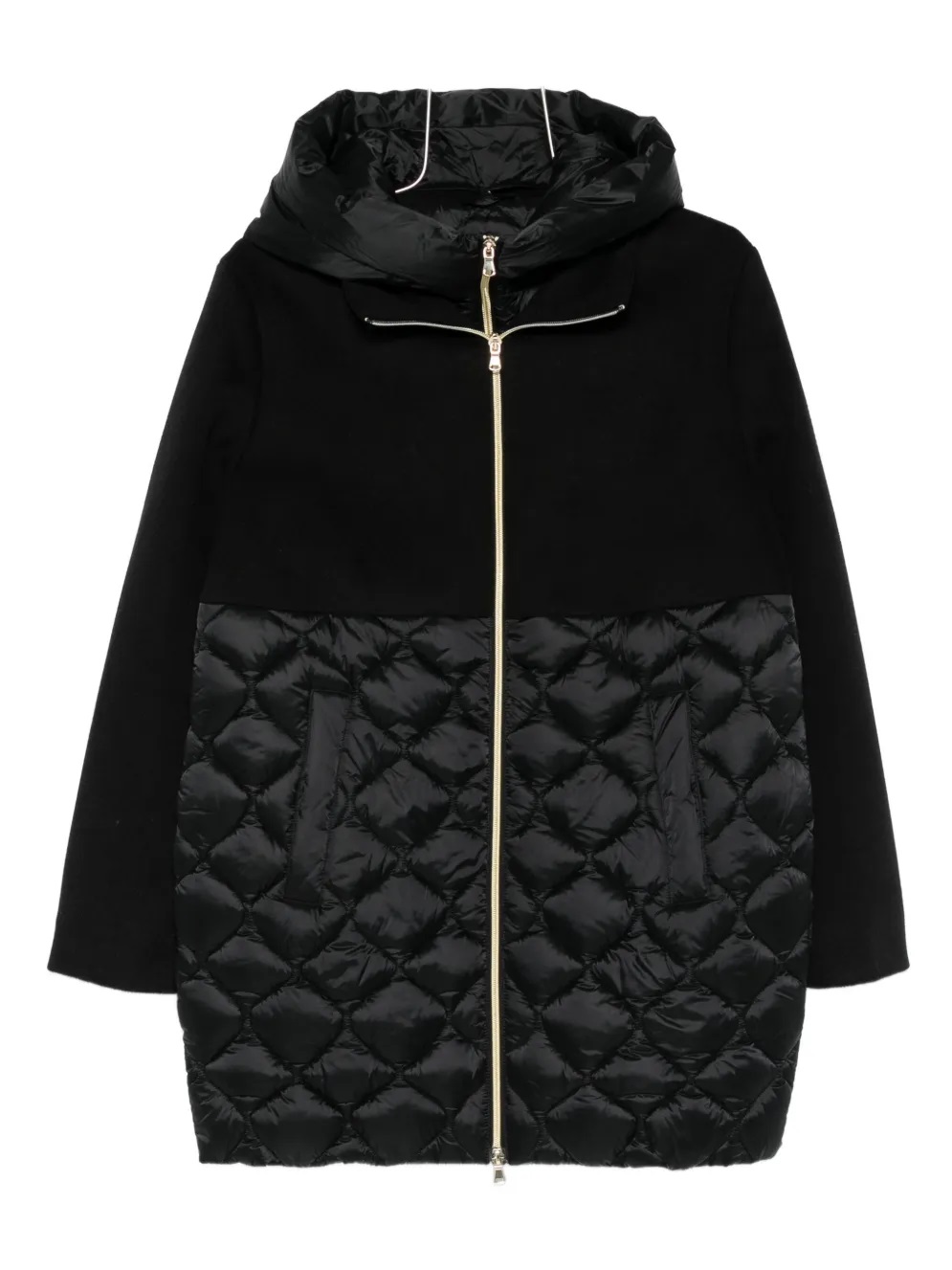 EMME MARELLA AMORE QUILTED-PANEL HOODED ΜΠΟΥΦΑΝ