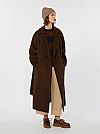 WEEKEND MAX MARA TEMPERA LONG WOOL AND ALPACA ΠΑΛΤΟ