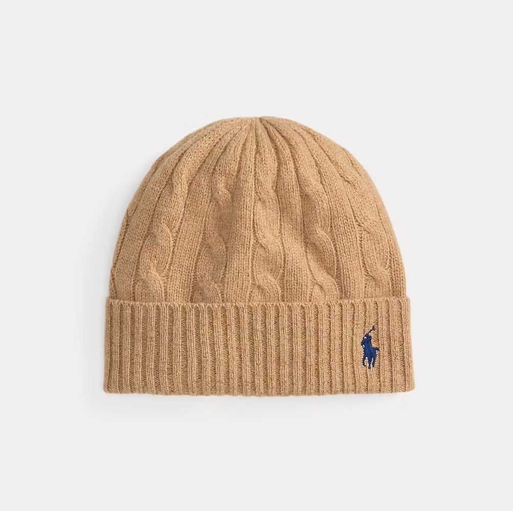 POLO RALPH LAUREN CABLE-KNIT WOOL-CASHMERE ΣΚΟΥΦΟΣ