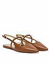 MICHAEL KORS DINA FLEX LEATHER SLINGBACK FLAT 