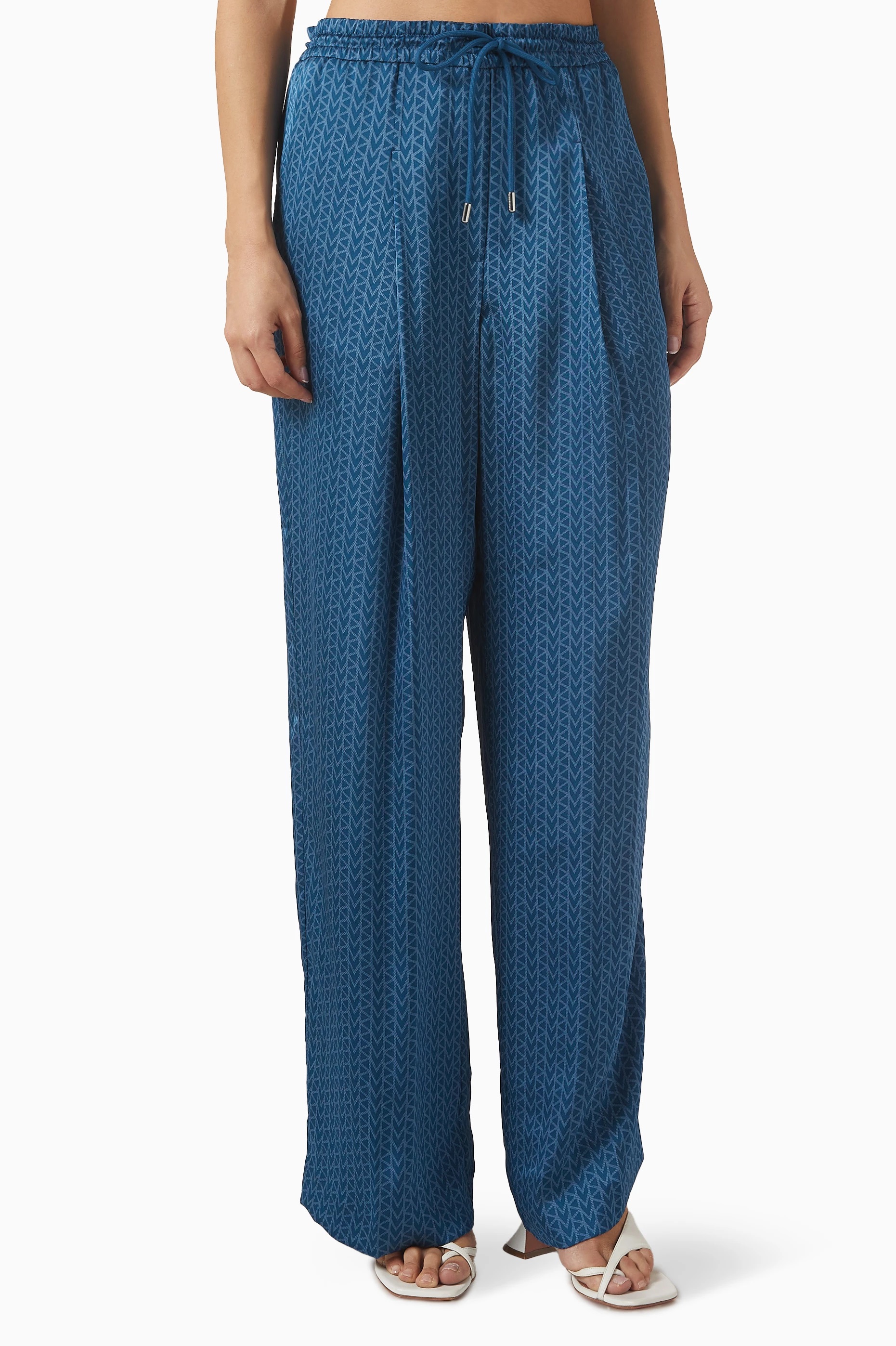 MICHAEL KORS MK2000 LOGO JACQUARD SATIN TRACK ΠΑΝΤΕΛΟΝΙ