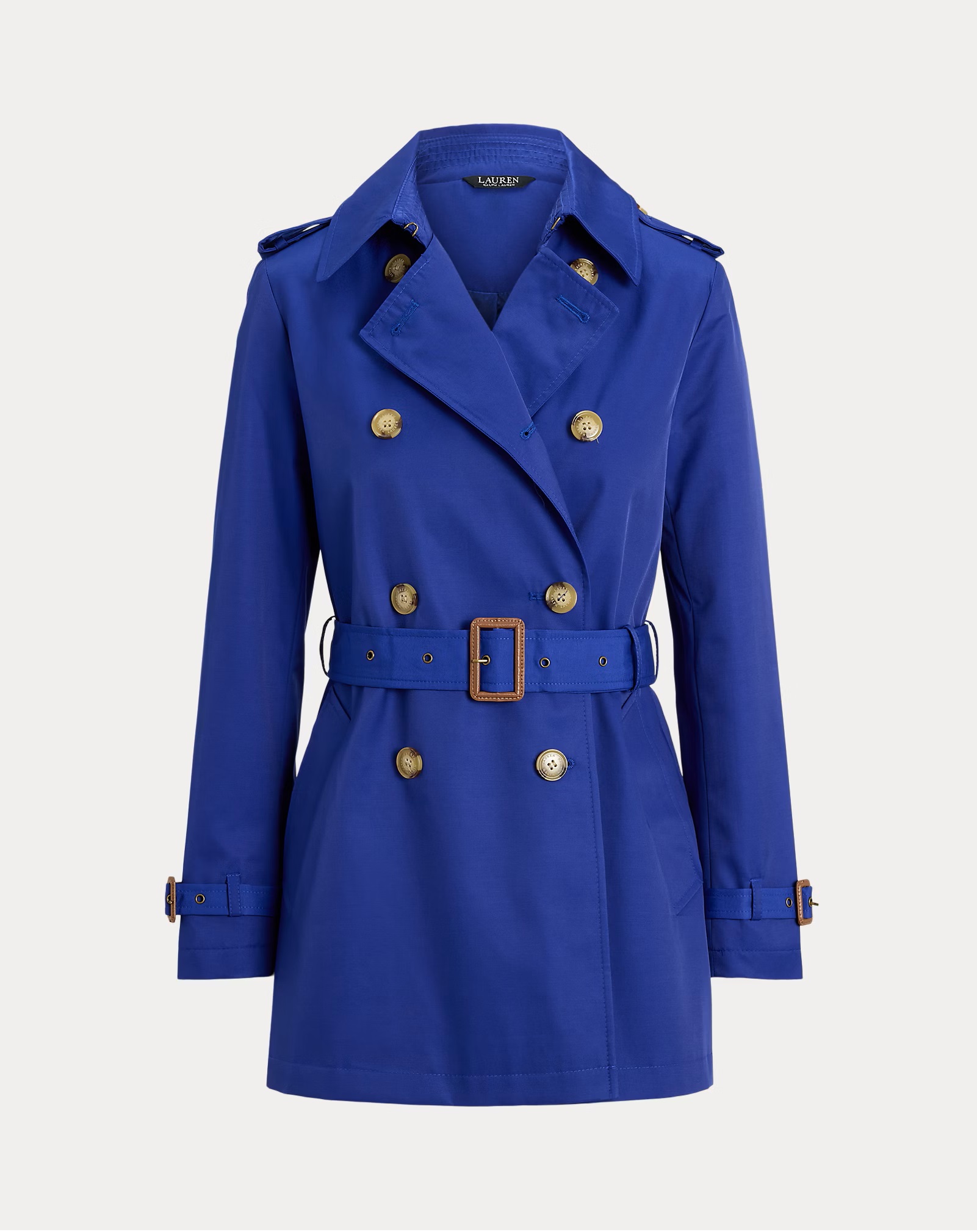 LAUREN RALPH LAUREN DOUBLE-BREASTED COTTON-BLEND ΚΑΜΠΑΡΝΤΙΝΑ