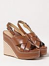 MICHAEL KORS NORA LEATHER WEDGE ΠΕΔΙΛΑ