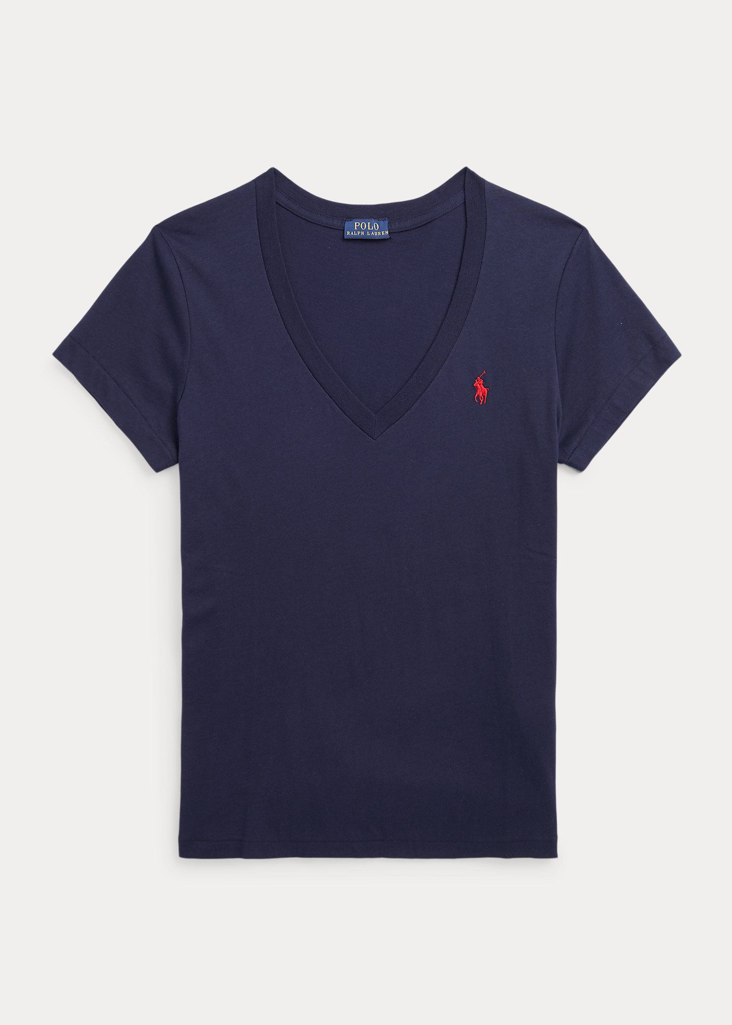 POLO RALPH LAUREN COTTON JERSEY V-NECK T-SHIRT