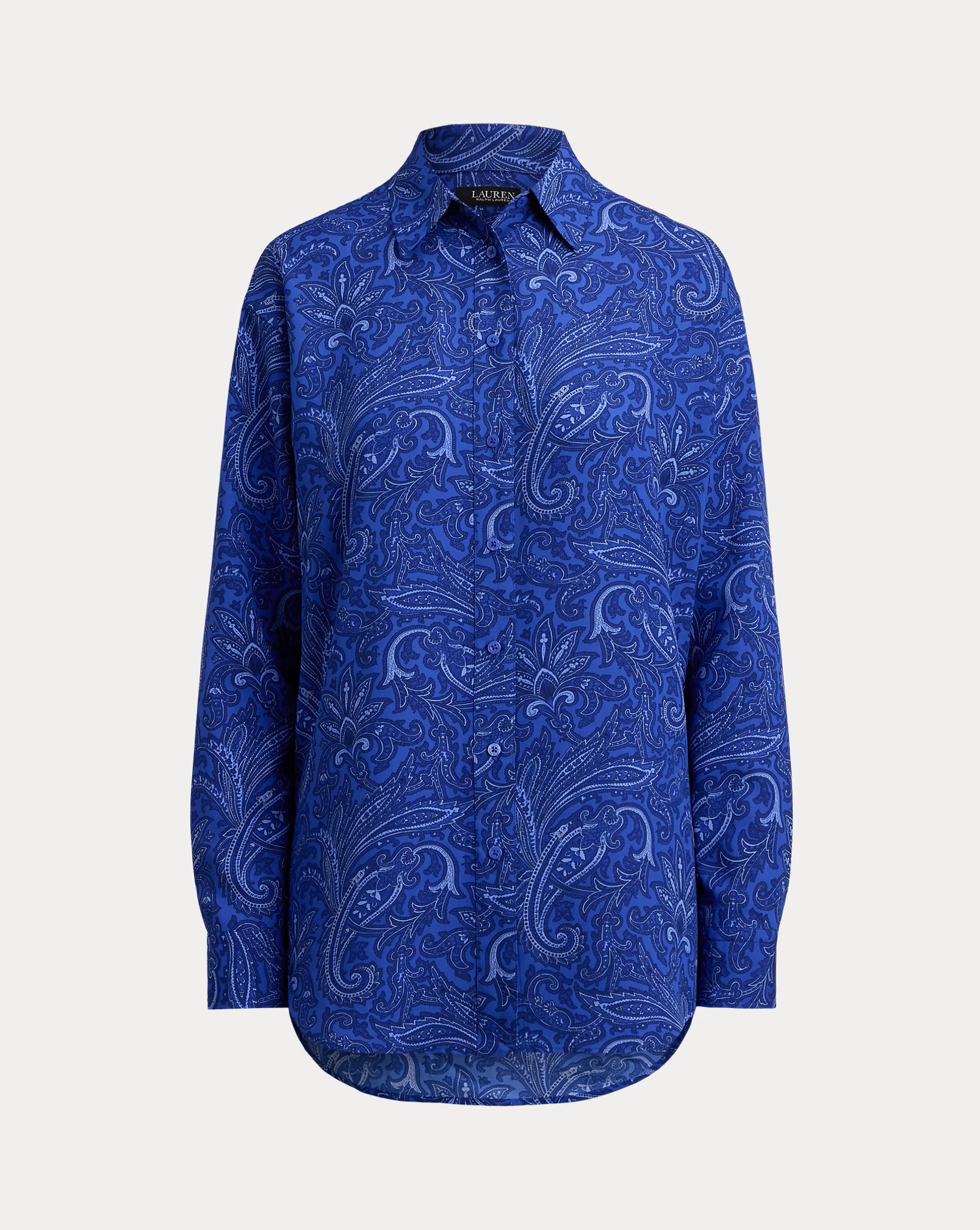 LAUREN RALPH LAUREN RELAXED FIT PAISLEY CREPE ΠΟΥΚΑΜΙΣΟ