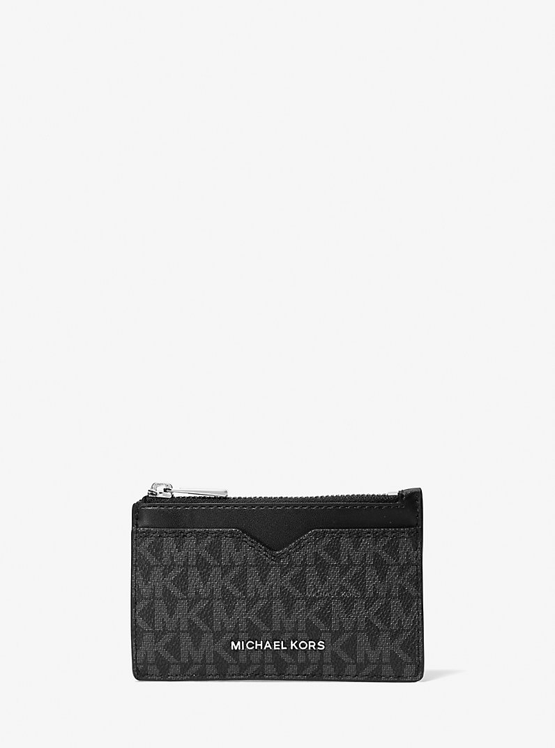 MICHAEL KORS MENS HUDSON SIGNATURE LOGO CARD CASE