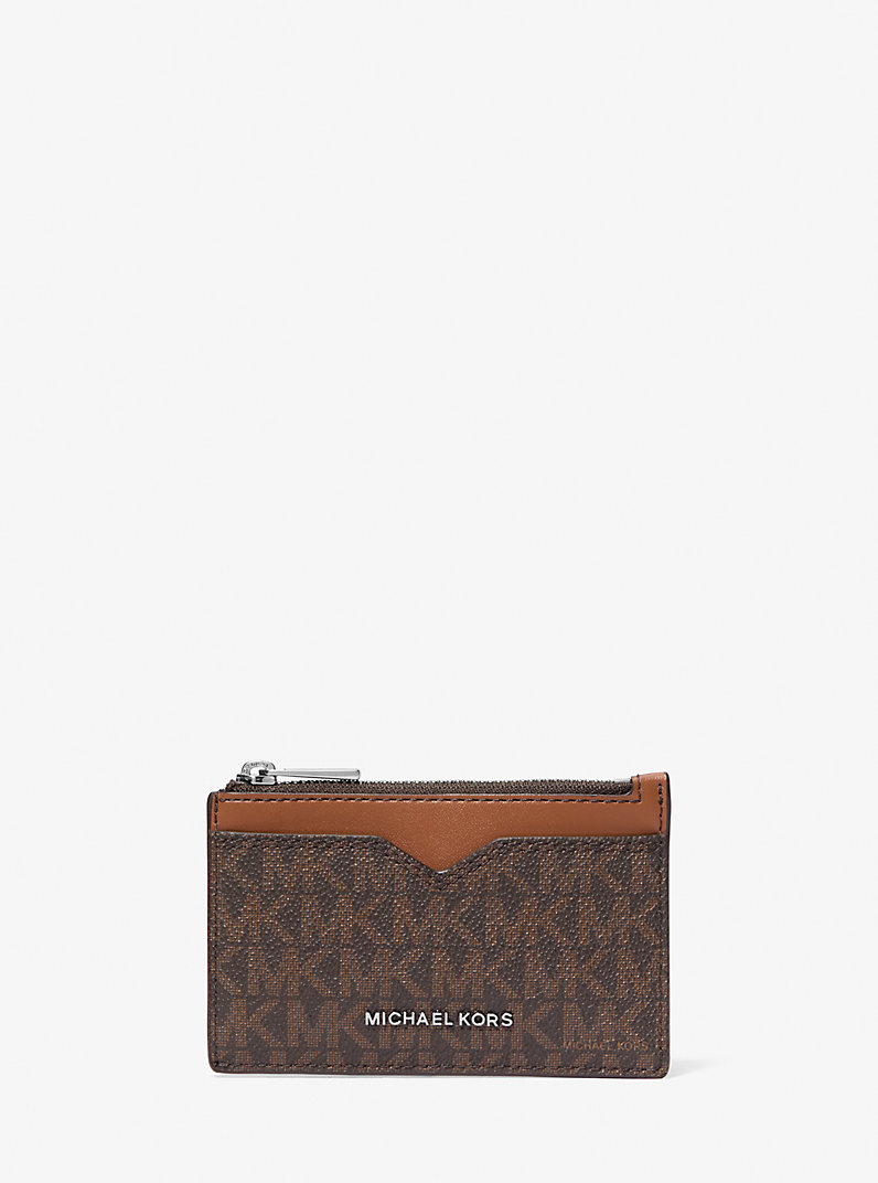 MICHAEL KORS MENS HUDSON SIGNATURE LOGO CARD CASE