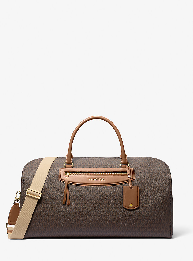 MICHAEL KORS JET SET TRAVEL EXTRA LARGE SIGNATURE LOGO WEEKENDER ΤΣΑΝΤΑ